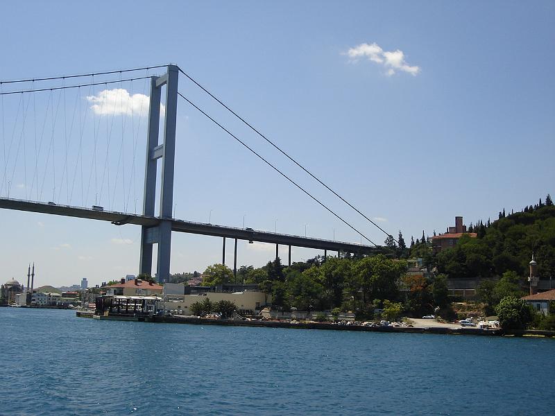 DSC01318.JPG - The Bogazici Koprusu, the first of two bridges, coming from the south, that span the Bosphorus. 16 July 2007