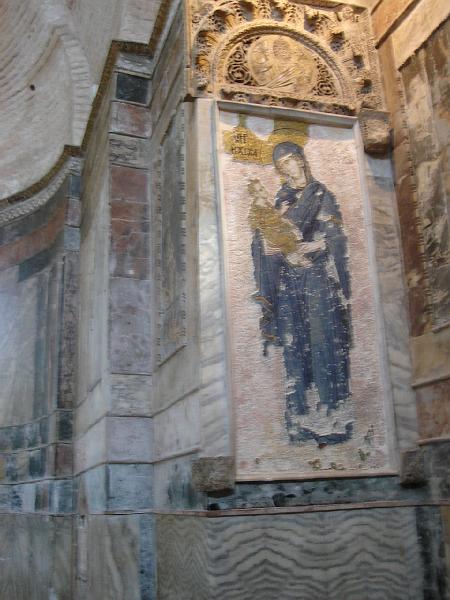 DSC01394.JPG - Jesus and the Virgin Mary, St. Saviour in Chora. 17 July 2007