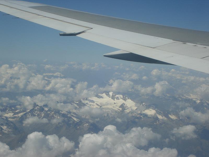 DSC01449.JPG - The Italian Alps, from Judy's plane window. 18 July 2007