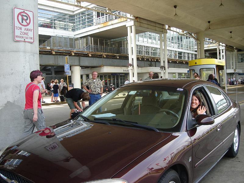 DSC01456.JPG - Andrew and Bill, Brenda has the car, back at O'Hare. 18 July 2007