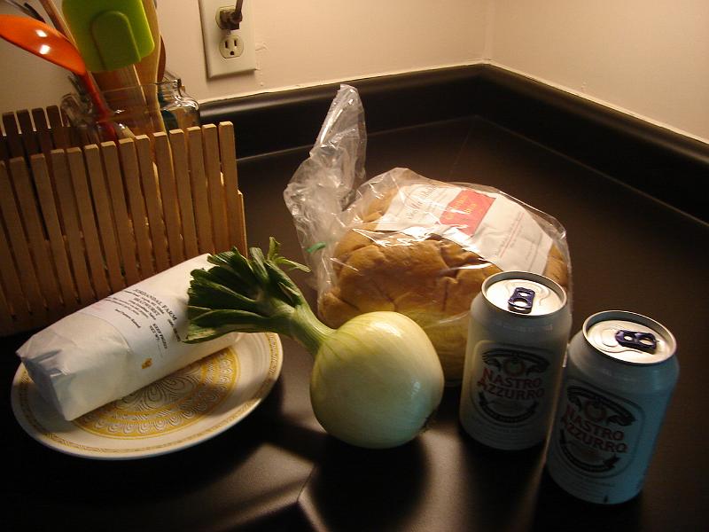 DSC01465.JPG - Makings for a Saturday lunch. 21 July 2007