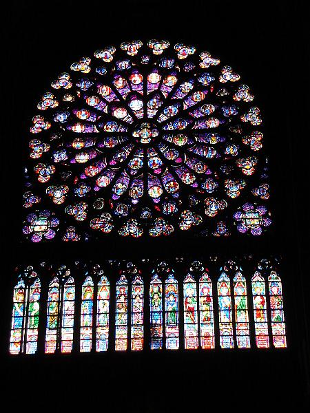 DSC02305.JPG - A rose window at Notre Dame, Paris. 16 April 2008