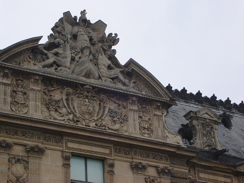 DSC02343.JPG - Paris buildings often feature windows above the top floor.  Interesting. 17 April 2008