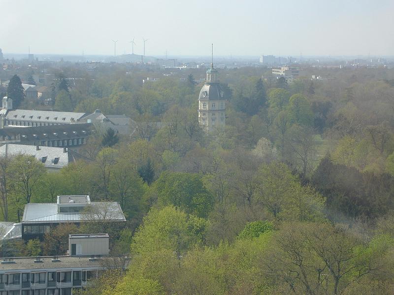 DSC02351.JPG - A view of the Schloss from Dieter's office.  Karlsruhe 18 April 2008