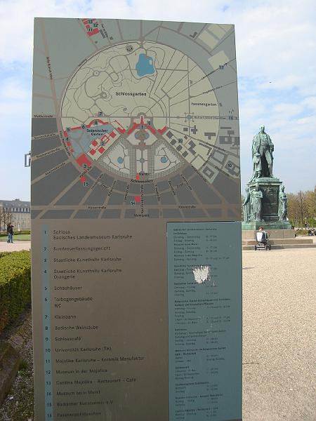DSC02357.JPG - A monumental map of Karlsruhe.  Germany 18 April 2008