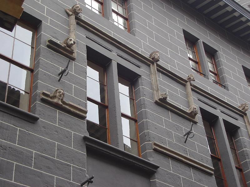 DSC02434.JPG - The exterior of the oldest building in Geneva, the Maison Tavel.  Freshly painted. 21 April 2008