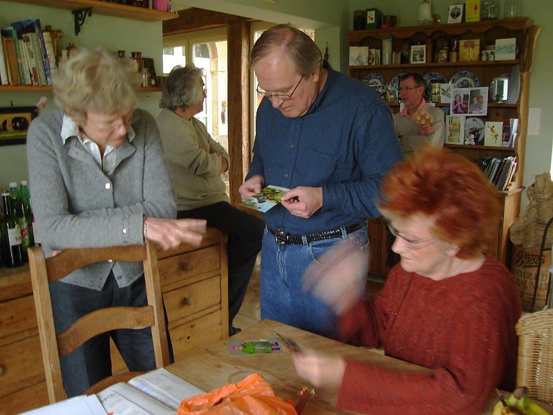 DSC02474.JPG - Viv, Mick, Bill, Tom, and Shirley in Rauffet.  France 22 April 2008
