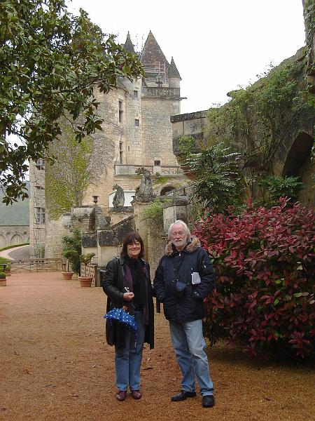 DSC02515.JPG - Pauline and Albert on the grounds of the Chateau des Milandes.  France 23 April 2008
