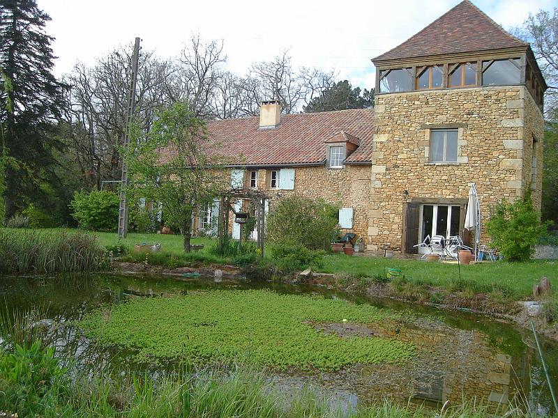 DSC02527.JPG - The goldfish pond in the front of Mick and Shirley's place in Rauffet, France 23 April 2008