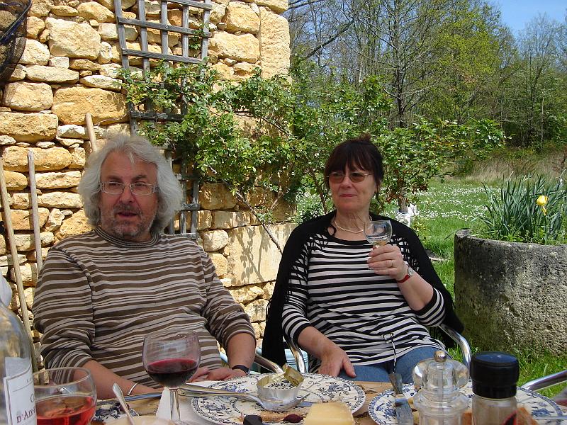 DSC02562.JPG - Mick and Pauline at Rauffet.  France 24 April 2008
