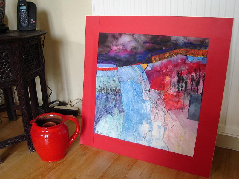 DSC02577.JPG - Another of Shirley's paintings.  Rauffet France 24 April 2008