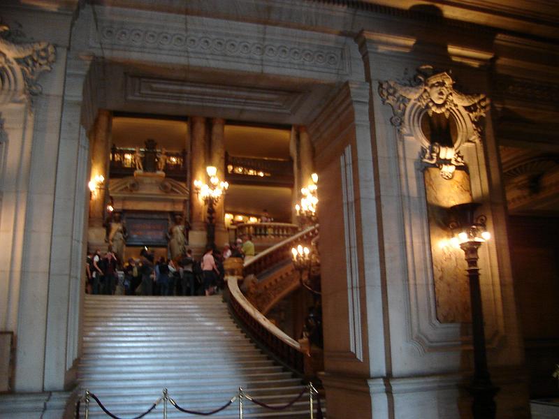 DSC02669.JPG - The grand staircase inside the Paris Opera House.  France 27 April 2008