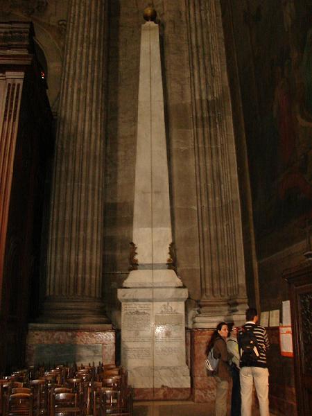 DSC02690.JPG - The meridian marker in Saint Sulpice.  Paris France 28 April 2008