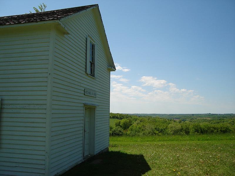 DSC01104.JPG - The Hauge Log Church, near Mount Horeb.  29 May 2009