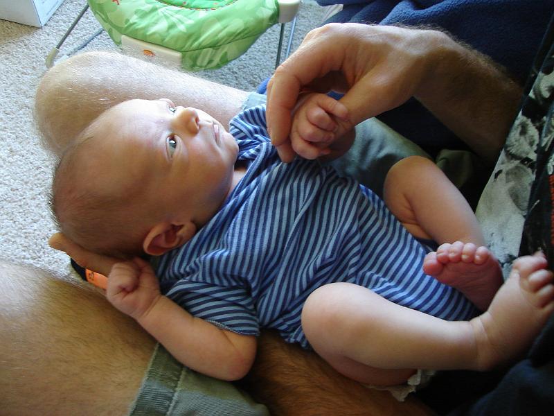 DSC01293.JPG - Sebastian and his daddy. 19 July 2009