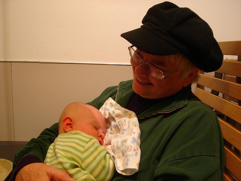 DSC01675.JPG - Sebastian and his grandma at Ikea. 15 October 2009
