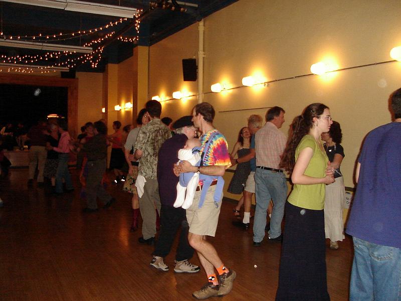 DSC01756.JPG - Judy, Sebastian, and Matt dancing. 16 October 2009