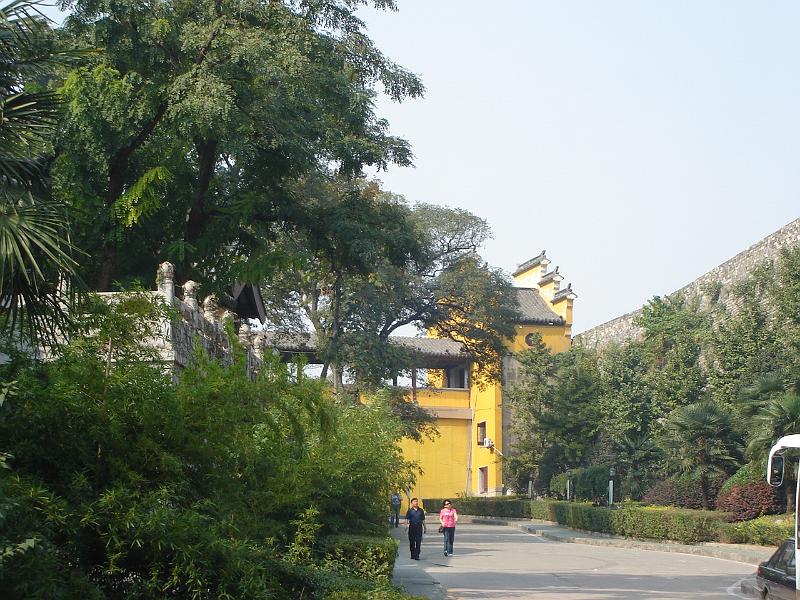 DSC01955.JPG - Another view of Jiming Temple and the old Nanjing city wall. 23 October 2009