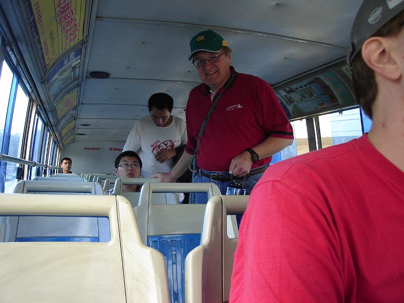 DSC02023.JPG - Riding on the top of a double-decker bus (#100). 24 October 2009