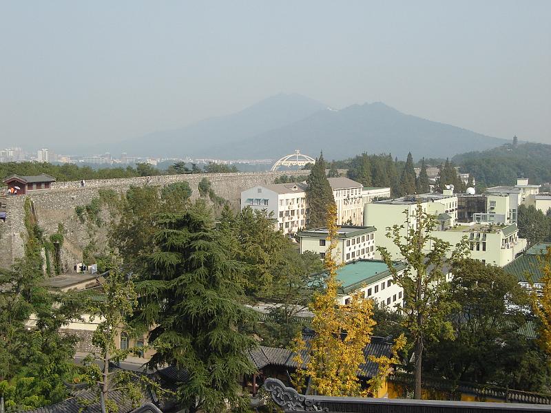 DSC02088.JPG - View of purple mountain from Jiming Temple. 25 October 2009