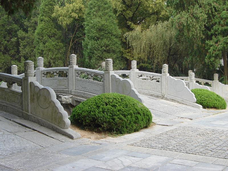 DSC02237.JPG - Ornate stone bridges leading to the Xiaoling Tomb of the Ming Dynasty. 28 October 2009
