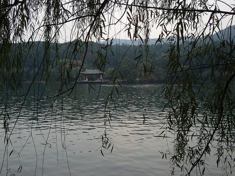 DSC02265.JPG - Zixia Lake through the branches. 28 October 2009