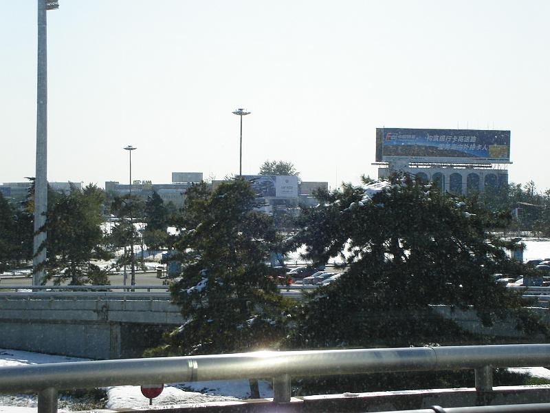 DSC02540.JPG - Sunlight and snow at the Beijing airport. 2 November 2009