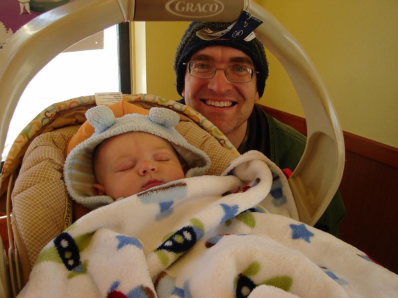 DSC02783.JPG - Andrew with Sebastian. 31 December 2009