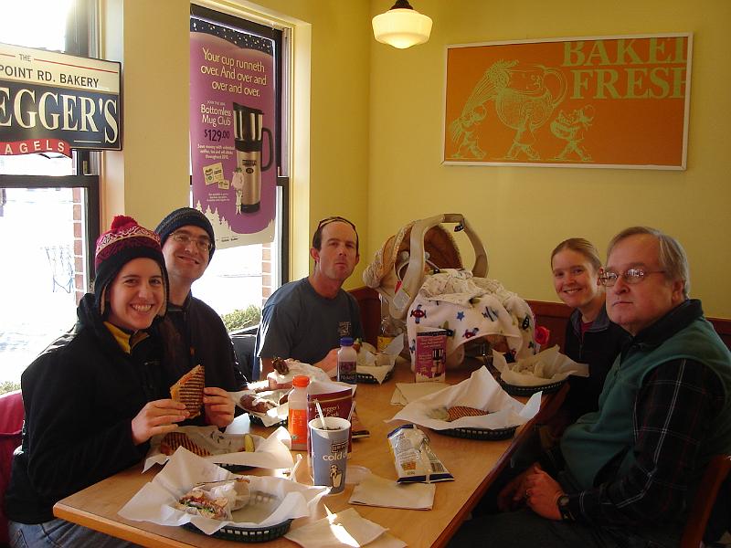 DSC02784.JPG - At lunch:  Brenda, Andrew, Matt, Sebastian, Gretchen, and Bill. 31 December 2009