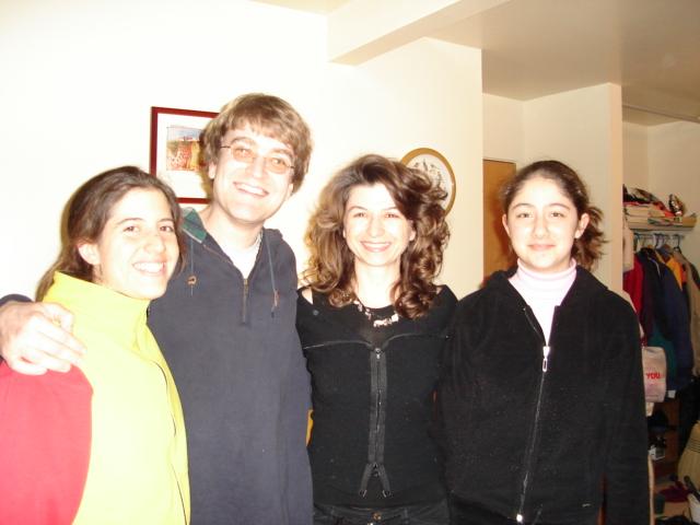 DSC00214.JPG - Brenda and Andrew with friends and neighbors, Nihal and Damla. 28 February 2006