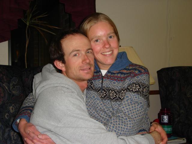 DSC00246.JPG - Awww.  Matt and Gretchen. 23 March 2006