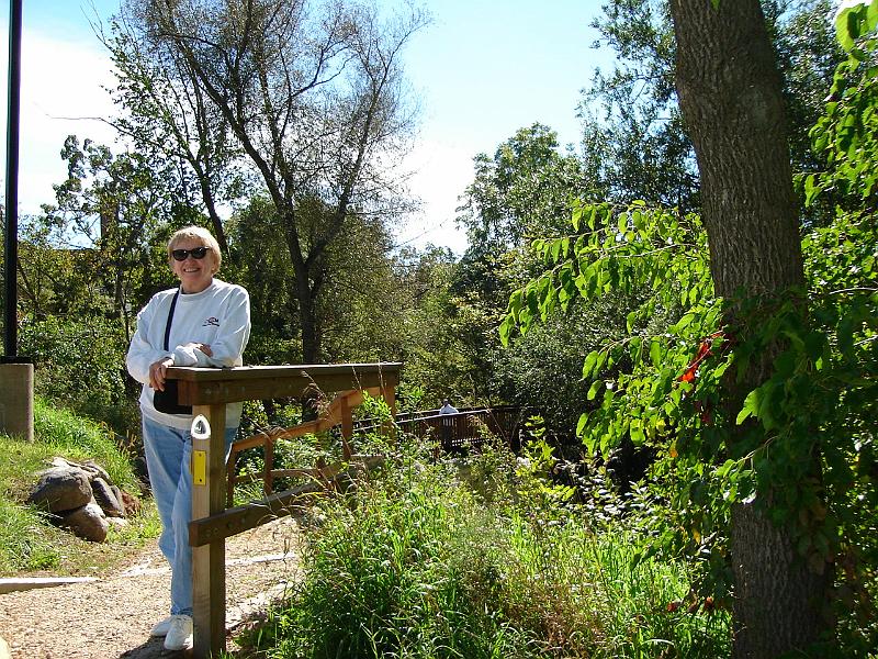 DSC00446.JPG - Vada on the Ice Age Trail in Lodi Wisconsin. 26 September 2006