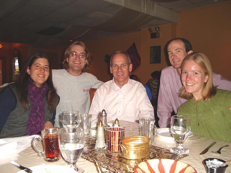 DSC00573_00.JPG - Brenda, Andrew, Bruce, Matt, Gretchen. 22 November 2006