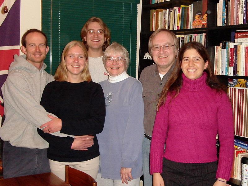 DSC00679_00.JPG - Matt, Gretchen, Andrew, Judy, Bill and Brenda. 23 November 2006