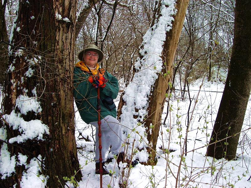 DSC00856_00.JPG - Judy at Pheasant Branch. 12 April 2007