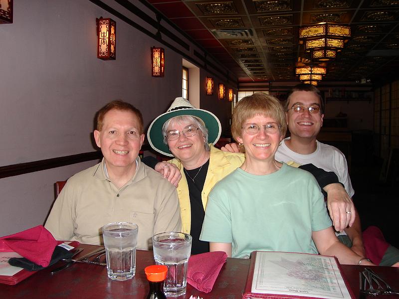 DSC00895.JPG - Ed, Judy, LaVerne, Andrew at the Imperial Garden East. 29 April 2007