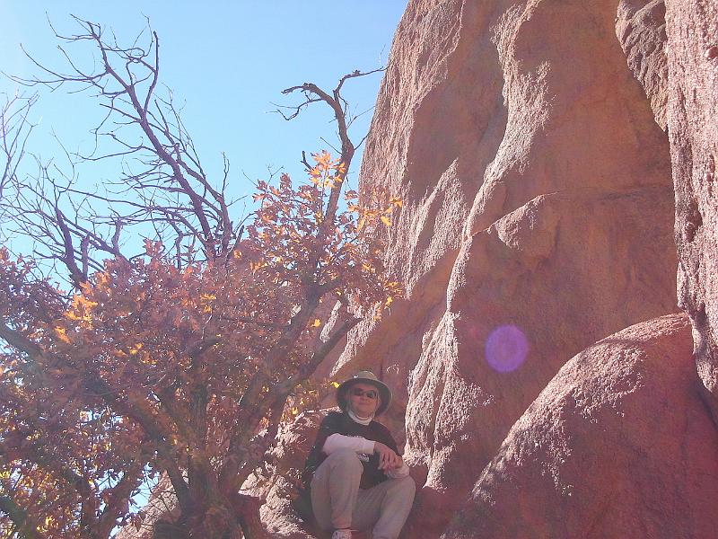 DSC01903.JPG - Judy at the Garden of the Gods, Colorado Springs Colorado 24 October 2007