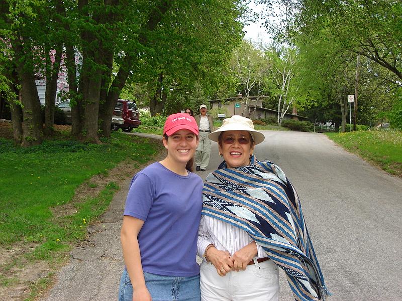 DSC02768.JPG - Brenda and Amparo with Sara and Juan B. in the background. 17 May 2008