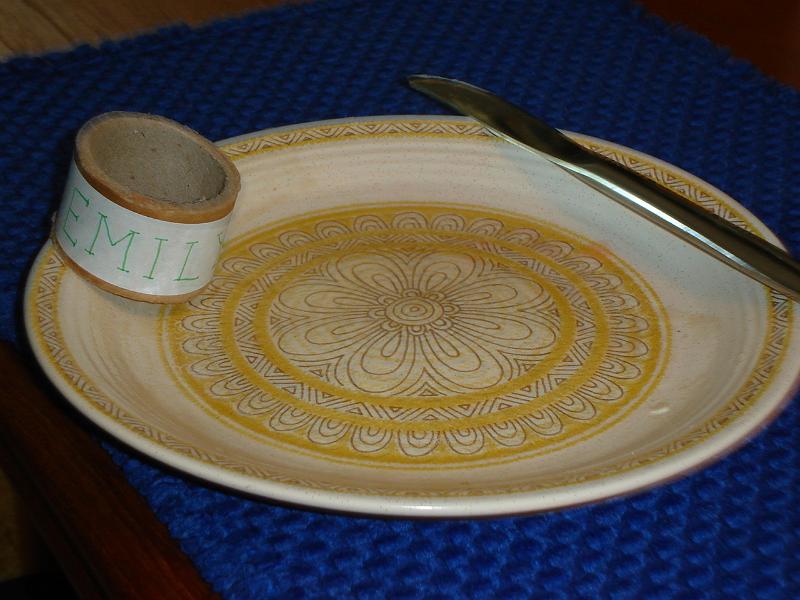 DSC02776.JPG - Emily cleaned her plate. 18 May 2008