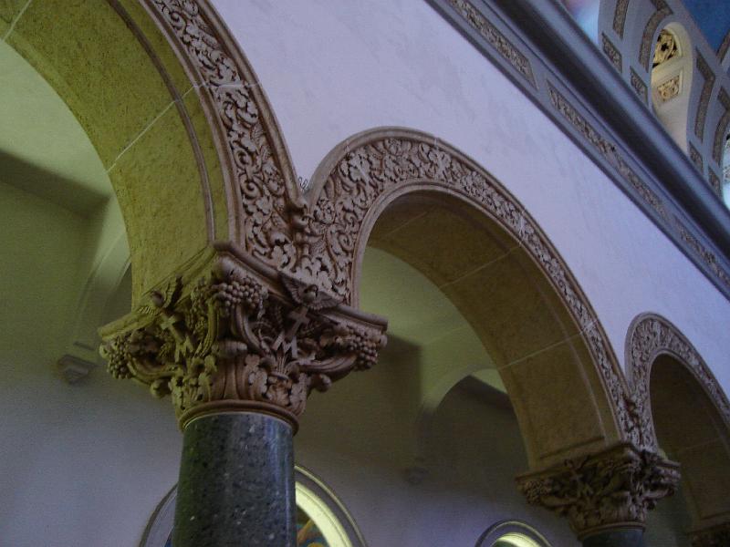 DSC00108.JPG - Archways in the Immaculate Parish Church on the University of San Diego campus. 11 August 2008