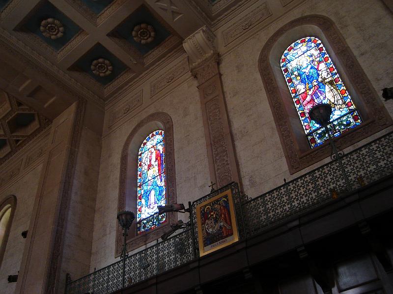DSC00121.JPG - Stained glass windows of the Founder's Chapel on the campus of the University of San Diego. 11 August 2008