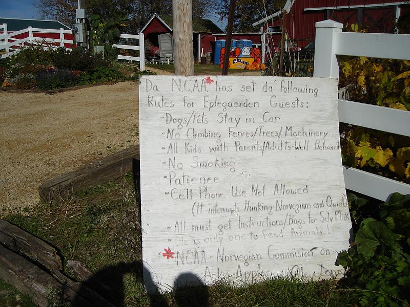 DSC00460.JPG - At the Eplegaarden apple orchard.  Da rules.  Fitchburg Wisconsin 14 October 2008