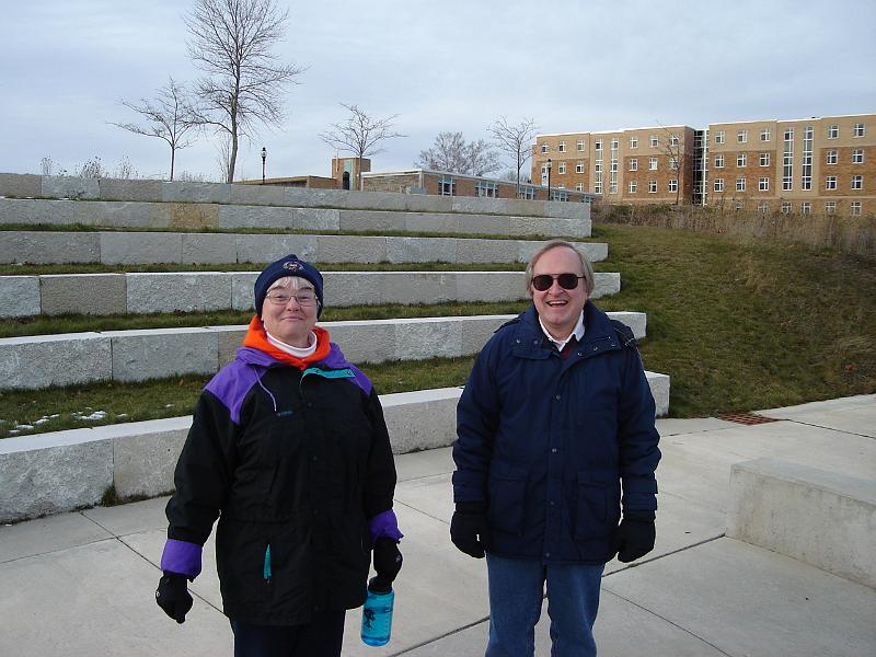 DSC00588.JPG - Judy and Bill at Concordia near Mequon. 29 November 2008
