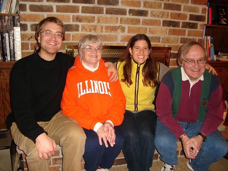 DSC00598.JPG - Andrew, Judy, Brenda, and Bill.  Mequon 29 November 2008