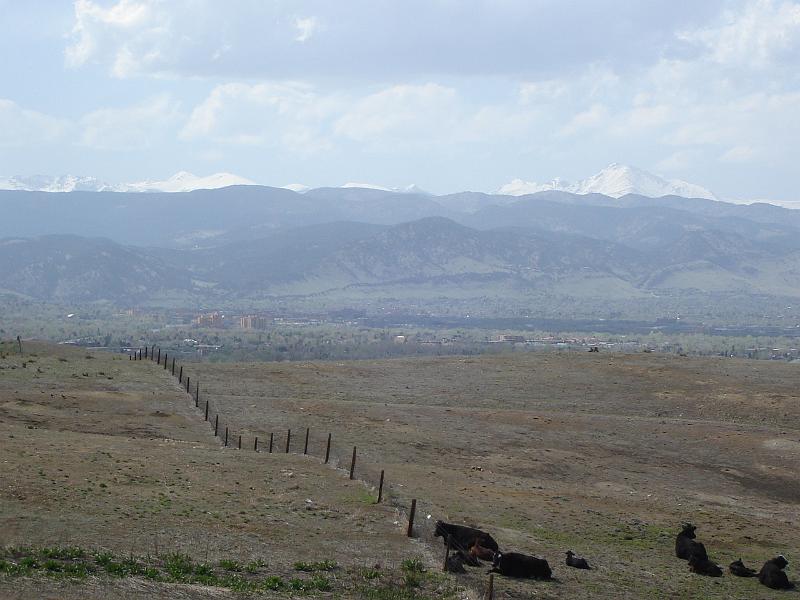 DSC00891.JPG - The mountains at a scenic turnoff from the turnpike from Denver to Boulder. 29 April 2009